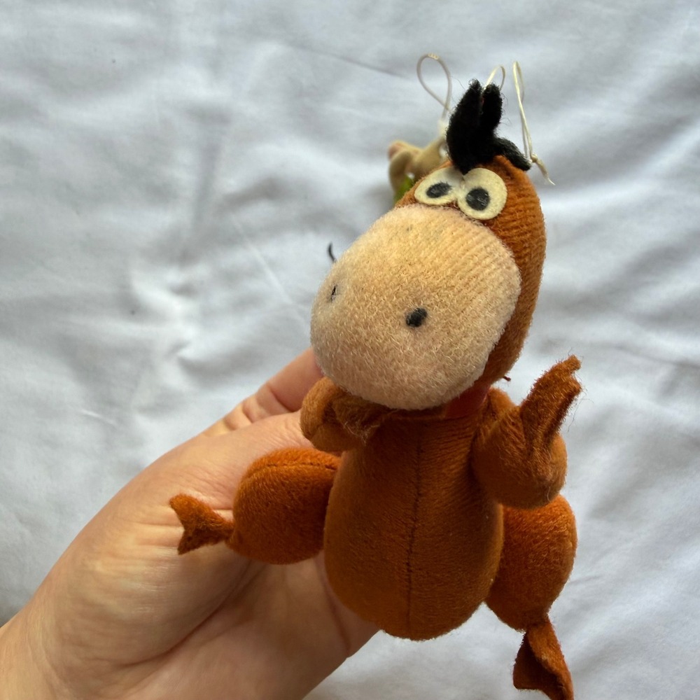 Vintage 1988 Hanna-Barbera Dino The Flintstones Plush Strottman Toy Ornament